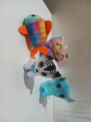 5 Peluches Sami Fish, Neptune, Little, Emoti 8/10c