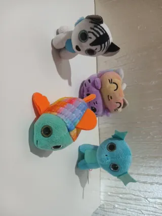 5 Peluches Sami Fish, Neptune, Little, Emoti 8/10c