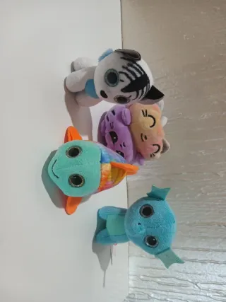 5 Peluches Sami Fish, Neptune, Little, Emoti 8/10c