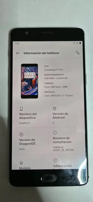 OnePlus 3T A3003 Gris