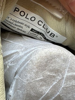 Zapatillas Polo Club Beige y Dorado