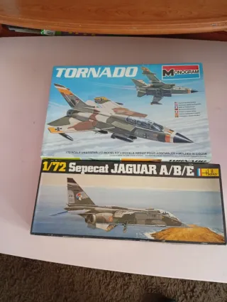 Maquetas Aviones Tornado y Jaguar 1/72