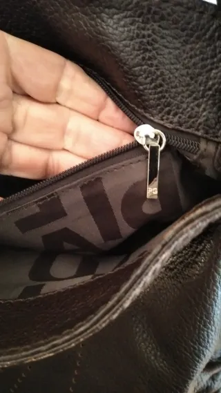 Bolso Purificación García Marrón Piel