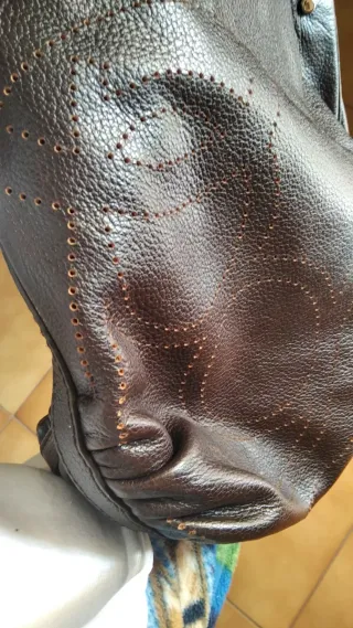 Bolso Purificación García Marrón Piel