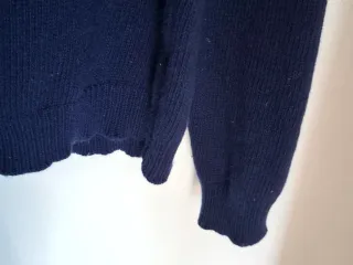 Maglione 6DUE4 blu lana cashmere uomo L