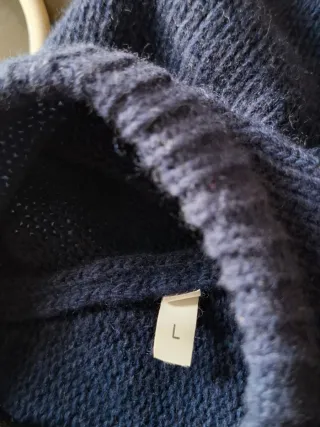 Maglione 6DUE4 blu lana cashmere uomo L