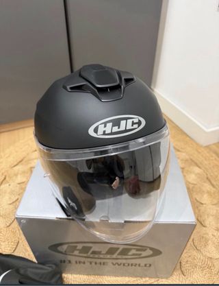 Casco Moto Jet HJC i30 Negro Mate