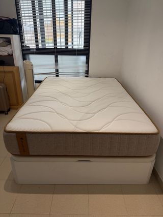 Cama canapé abatible blanca