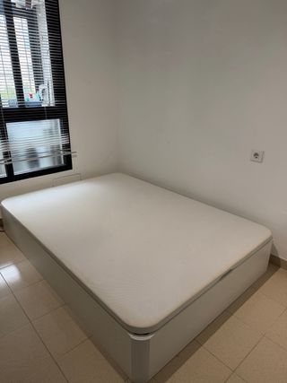 Cama canapé abatible blanca