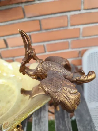 Centro de mesa antiguo dorado