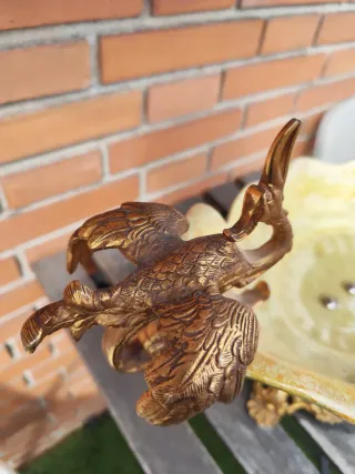 Centro de mesa antiguo dorado