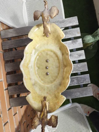 Centro de mesa antiguo dorado