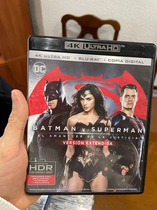 Blu-ray 4K Batman v Superman Edición Extendida