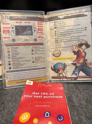 Caja Juego Nintendo Switch One Piece Pirate Warrio