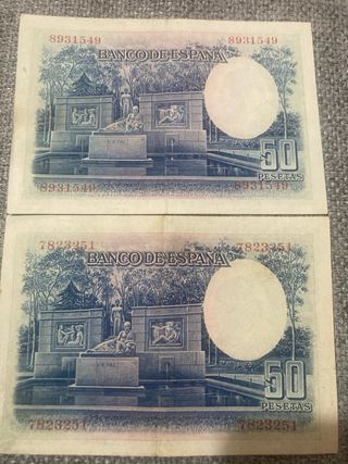 Billete 50 Pesetas Banco de España 1931