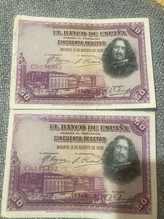 Billete 50 Pesetas Banco de España 1931