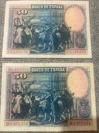 Billete 50 Pesetas Banco de España 1931