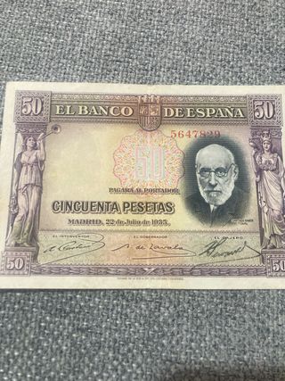 Billete 50 Pesetas Banco de España 1931