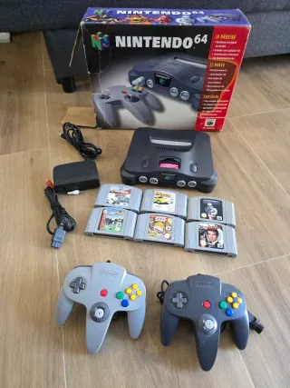 Nintendo 64 Consola + 6 Juegos + 2 Mandos
