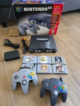 Nintendo 64 Consola + 6 Juegos + 2 Mandos