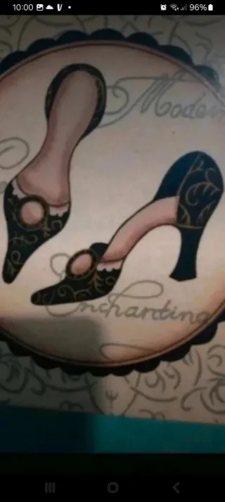 Caja Decorativa Vintage Zapatos Tacón