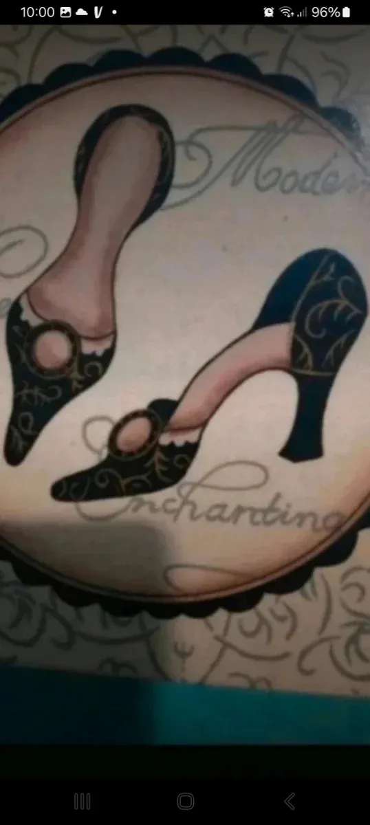 Caja Decorativa Vintage Zapatos Tacón