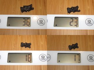 Estuche escala 5 pesa ponderales Buda Birmania XIX