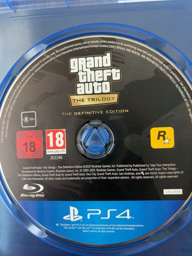 Grand Theft Auto Trilogy PS4 Edición Definitiva