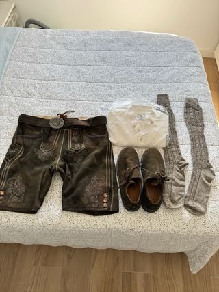 Traje bávaro Oktoberfest Cuero Bordado