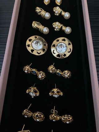 Pendientes Chapados en oro  5€ el pack de 3 pares