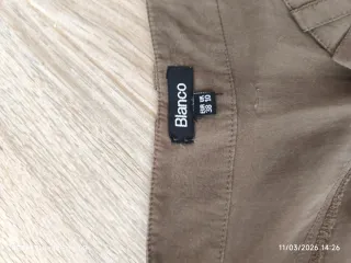 Pantalón corto Blanco marrón