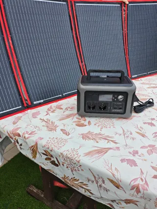 Estanción Energía + Panel Solar 200W Allpower 600W