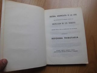 REFORMA TRIBUTARIA 1964-65 ASESOR FISCAL