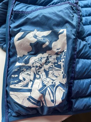 Abrigo plumas Jott azul