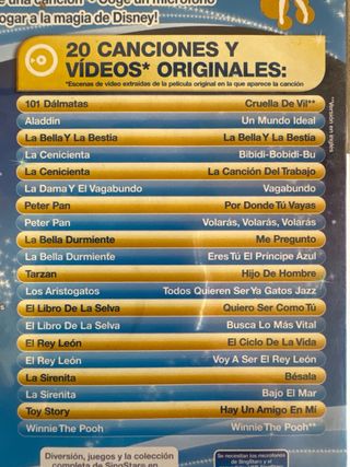 SingStar Canciones Disney PS2