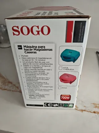Máquina para hacer magdalenas SOGO 700W