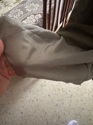 Vestido de fiesta verde y rosa