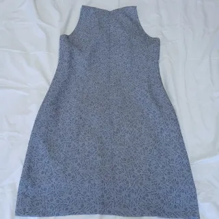 Vestido vintage gris talla L