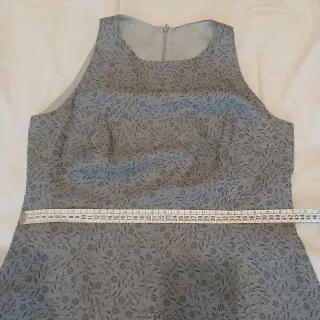 Vestido vintage gris talla L