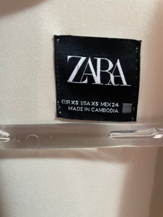 Gabardina Zara Beige Mujer