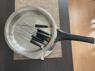 Set Fondue Queso Acero Inoxidable