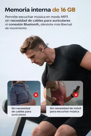 Auriculares Langsdon Ósea IPX8 16GB Bluetooth