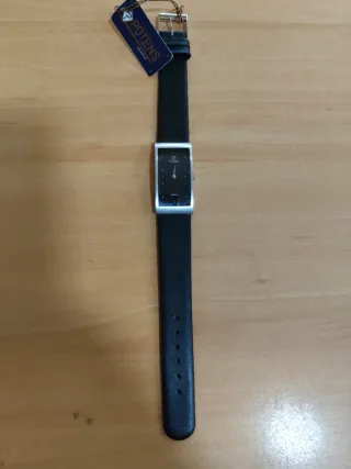 Reloj Potens Mujer Rectangular Negro/Plata