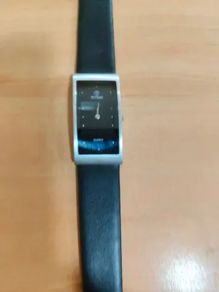 Reloj Potens Mujer Rectangular Negro/Plata