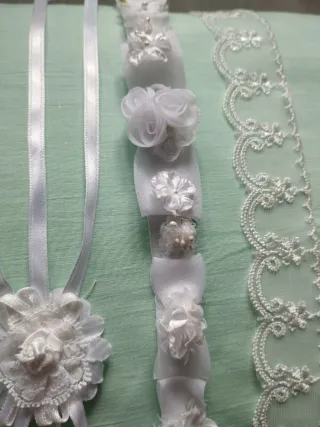 Adornos textiles florales