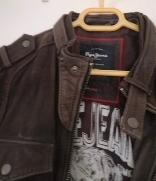 Chaqueta de Piel Pepe Jeans Talla L