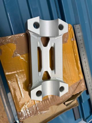 Abrazadera Manillar ADV 350 plata