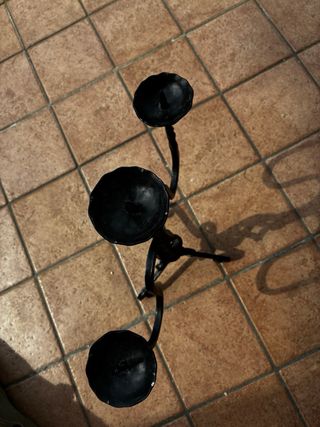 Candelabro vintage ferro battuto