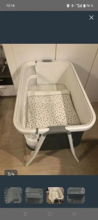 Cuna colecho Jane con colchón, sabanas y nórdico