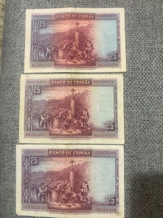 Billetes 25 Pesetas Banco de España 1928
